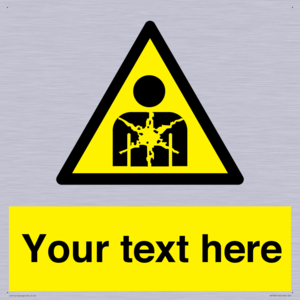 Custom Warning substance or mixture presenting a health hazard